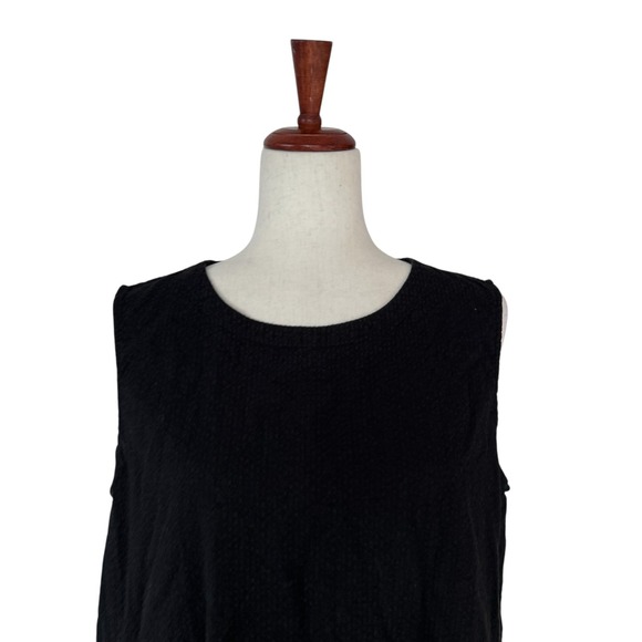 Eileen Fisher Women's Dress Large Sleeveless 100% Organic Cotton Midi Lantern - Picture 6 of 15